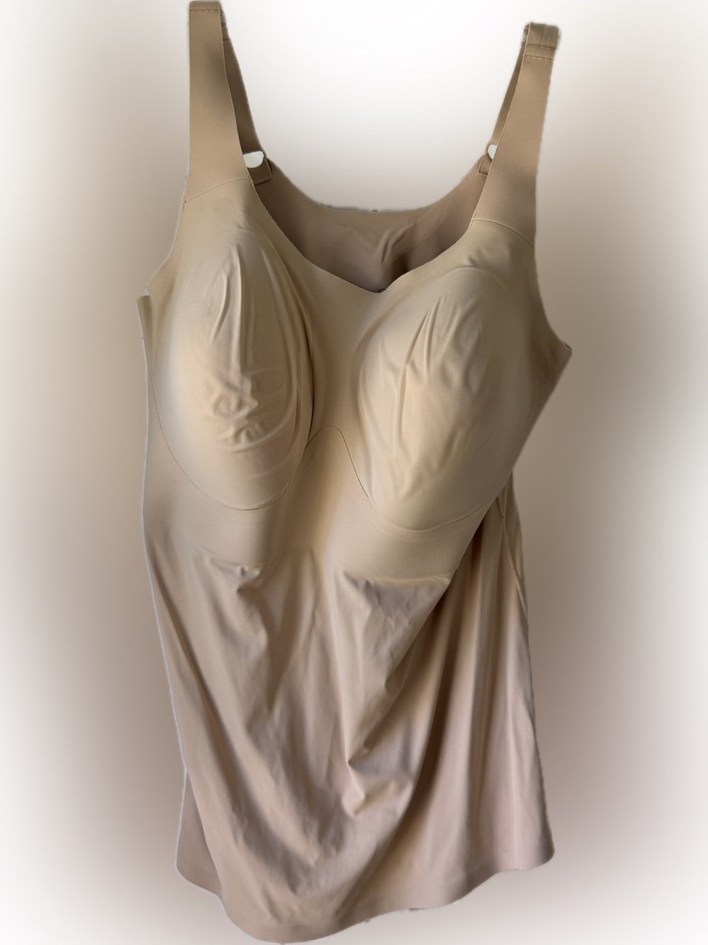 Evelyn & Bobbie Structured Scoop Bra Tank; removable cups, adjustable straps; 3X